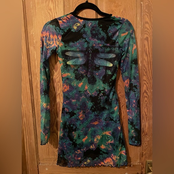 Delia*s dolls kill dragonfly mesh mini dress - Picture 3 of 6